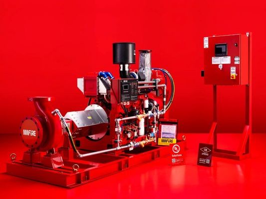 38KW UL المدرجة محركات الديزل محركات الحريق مضخات المياه مضخة امتصاص نهاية