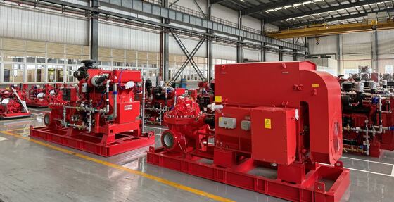 SCF200-150-640 محرك الديزل مدفوع بمضخة الحريق 3000 جي بي أم معتمدة من الـ UL/FM